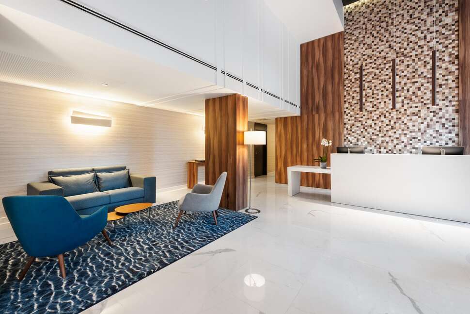 Een foto van het interieur van Exe Saldanha