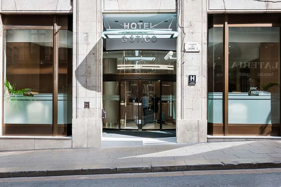 Een foto van de buitenkant van Hotel Gotico