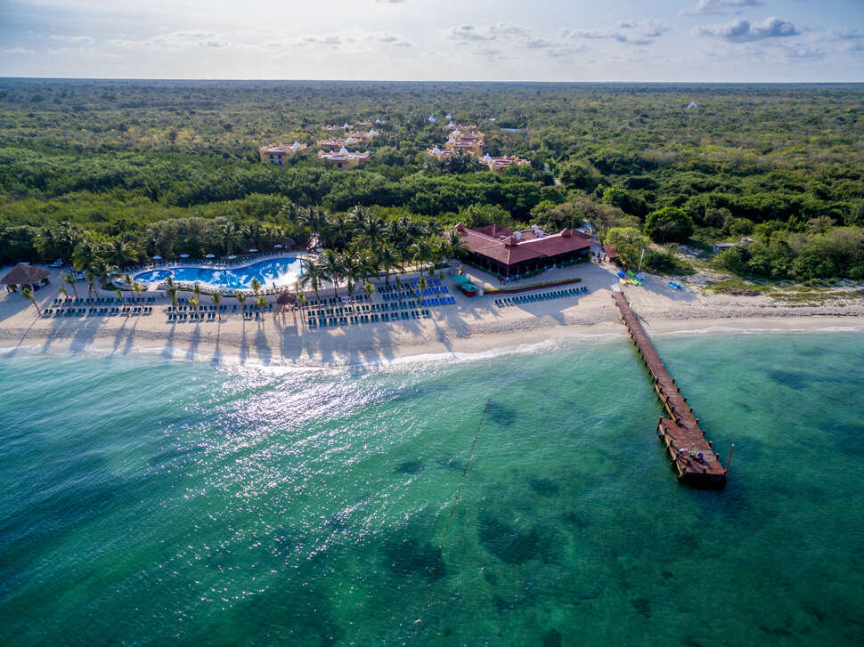 Een foto van het strand bij Occidental Cozumel