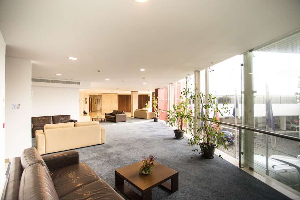 Een foto van het interieur van Aparthotel Antillia