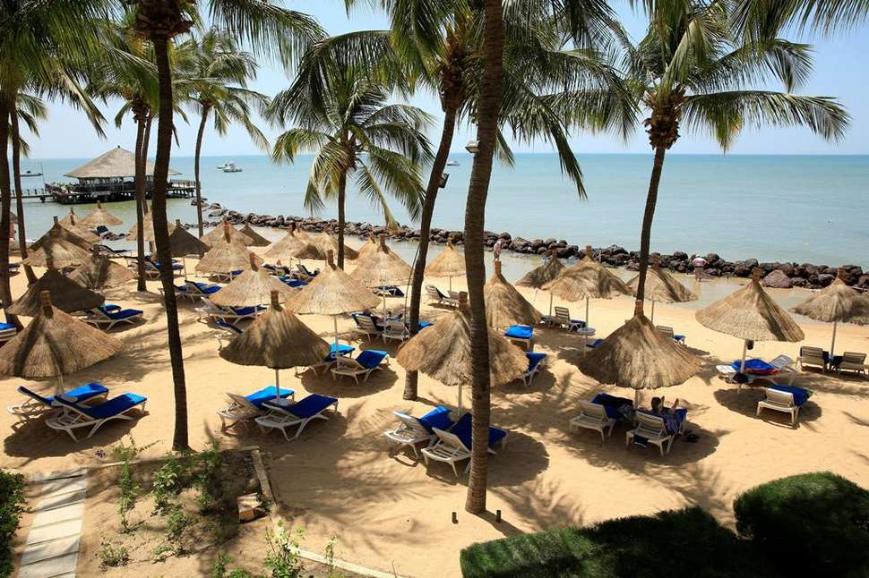Een foto van het strand bij Hotel Palm Beach