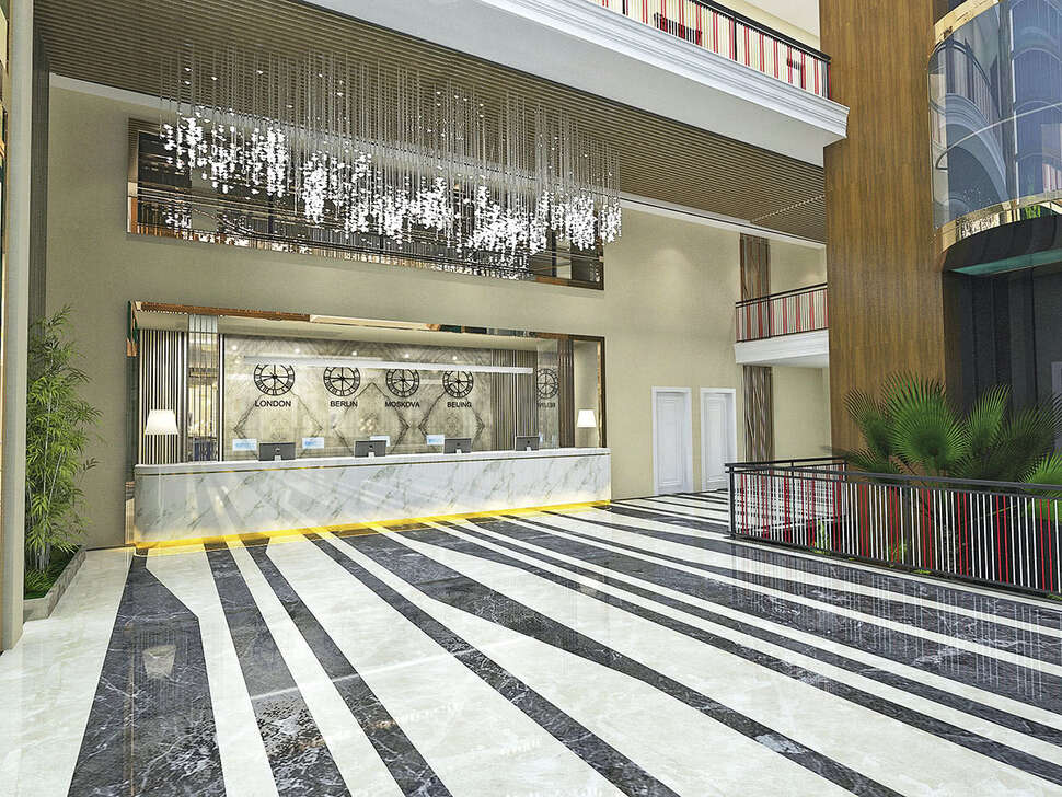 Een foto van het interieur van Aydinbey Queen's Palace & Spa