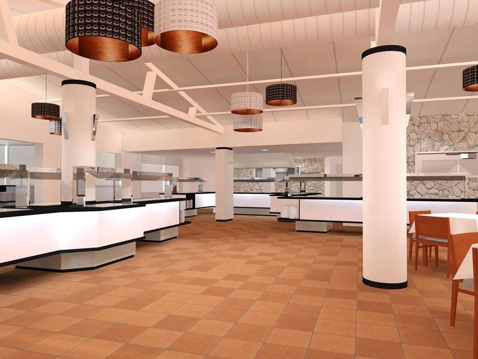 Een foto van het interieur van Globales Bouganvilla Aparthotel