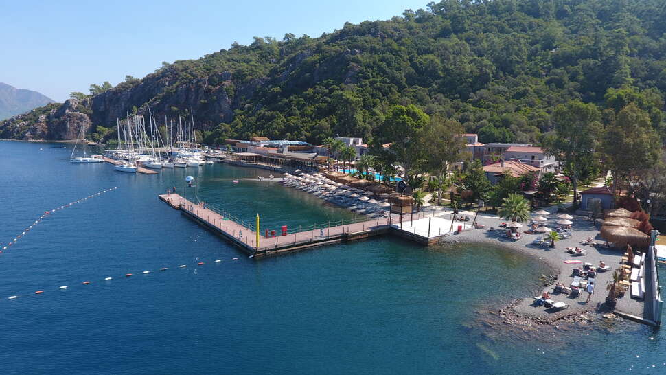 Ein Foto vom Strand beim Cook's Club Adakoy Marmaris