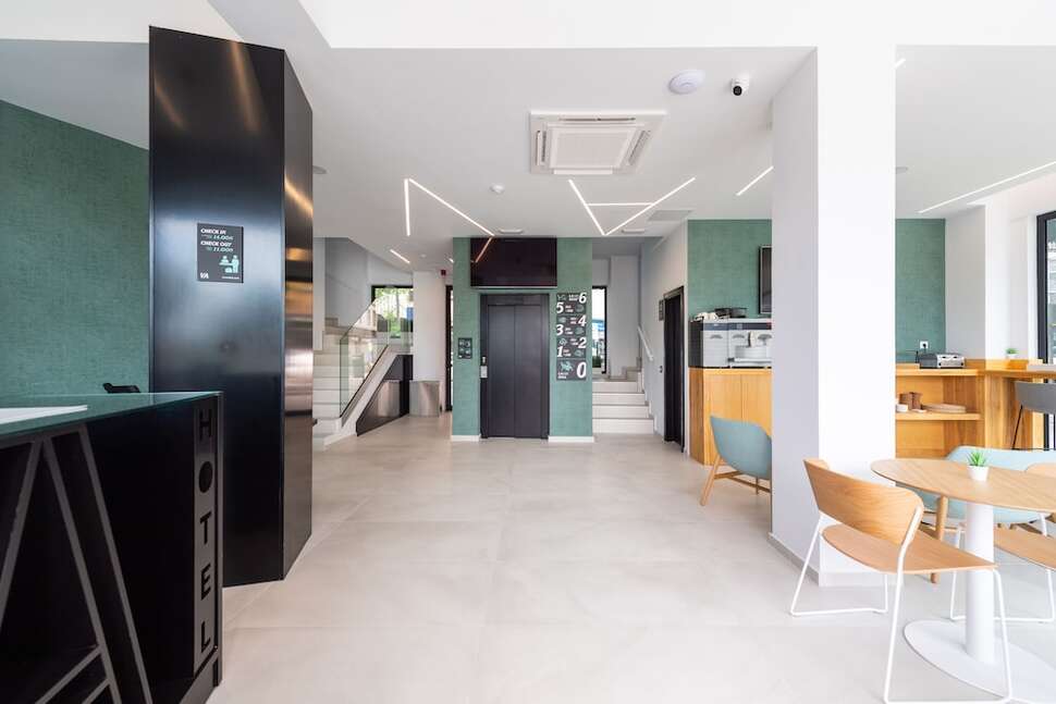 Een foto van het interieur van Hotel Puerto de La Luz