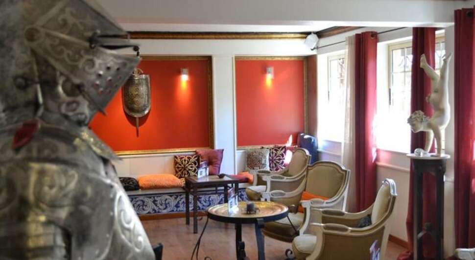 Een foto van het interieur van Hotel Dom Manuel I Residence