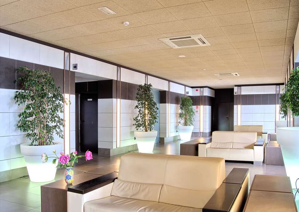 Een foto van het interieur van Hotel Papi Blau