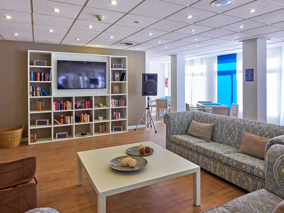 Een foto van het interieur van Hotel Oleander