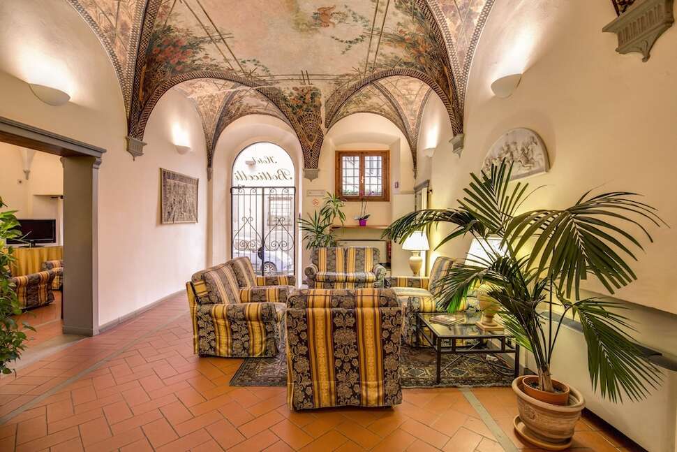 Een foto van het interieur van Hotel Botticelli