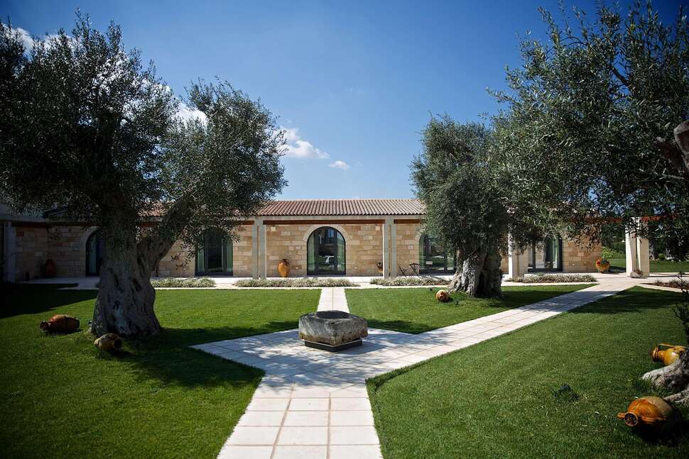 Een foto van de buitenkant van Masseria Stali
