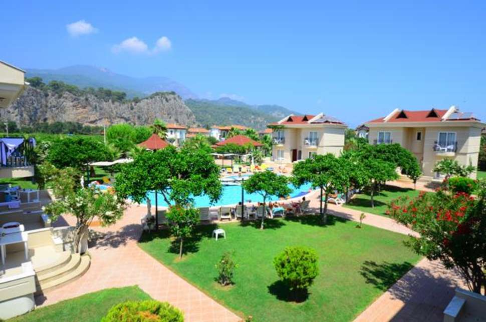 Ein Foto von der Terrasse im Hotel Keskin