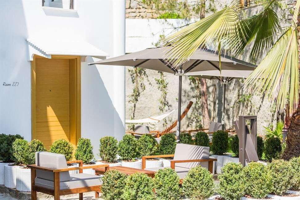 Een foto van het terras bij Senses Hotel Bodrum
