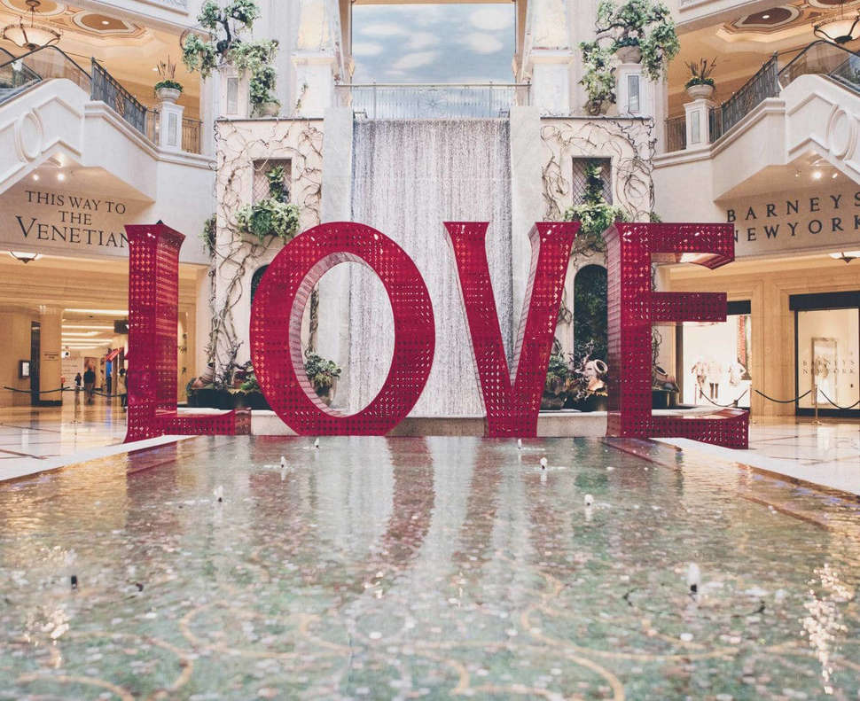 Een foto van het interieur van The Venetian Resort & Casino