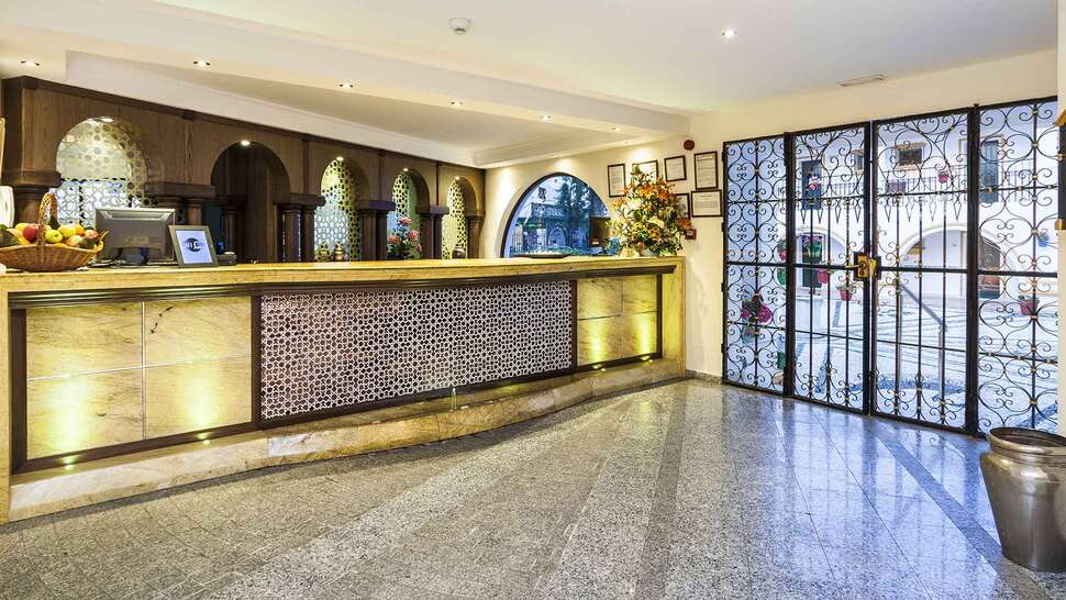 Een foto van het interieur van Globales Cortijo Blanco