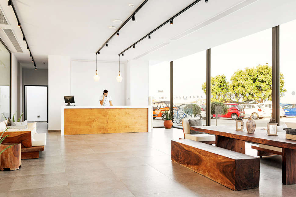 Een foto van het interieur van Pearl Beach Hotel