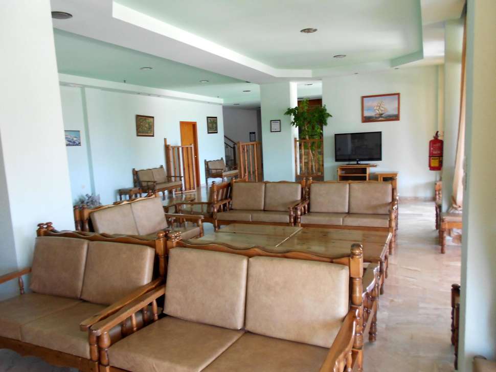 Een foto van het interieur van Anthoula Hotel