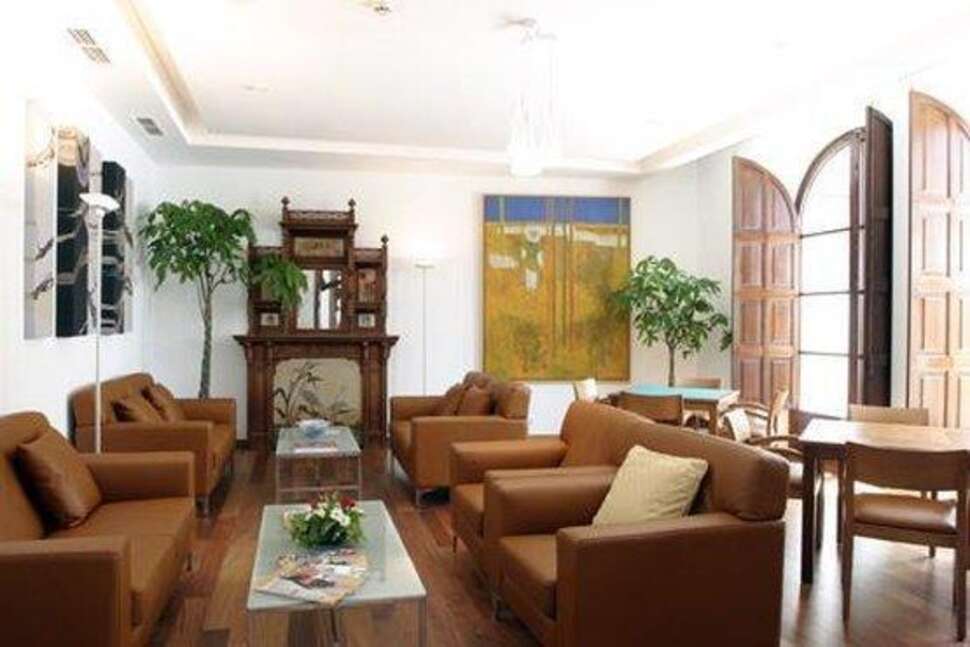 Een foto van het interieur van Gran Hotel Soller