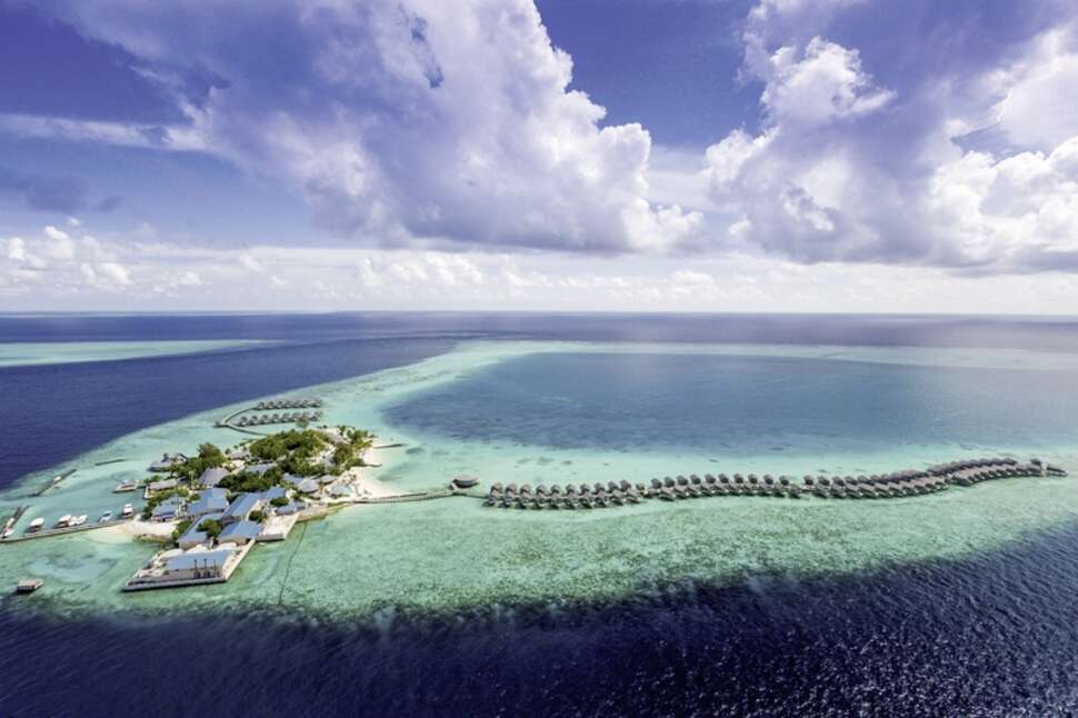 Een foto van een overzicht van Centara Ras Fushi Resort & Spa Maldives