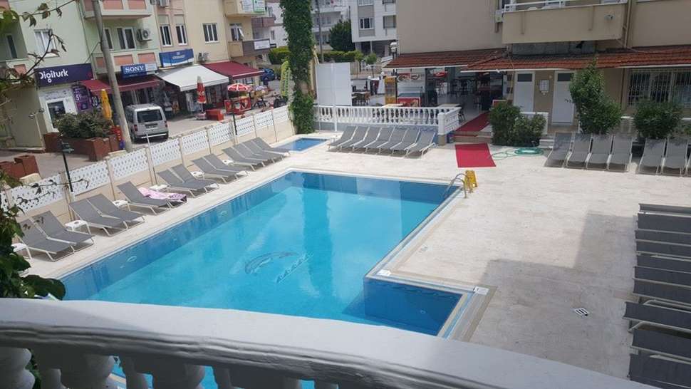 Ein Foto vom Pool im Isla Apart