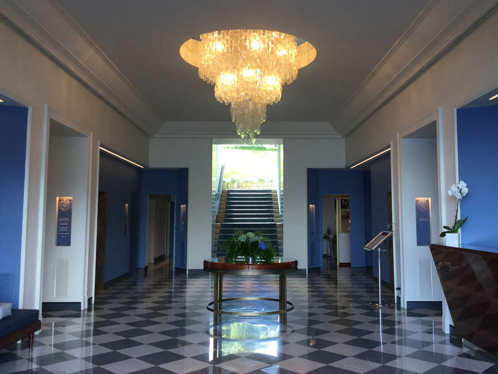 Een foto van het interieur van Grand Hotel Miramare