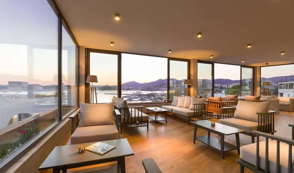 Een foto van het interieur van Senses Hotel Bodrum