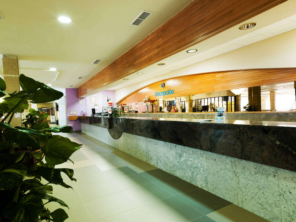 Een foto van het interieur van Hotel Monarque Fuengirola Park