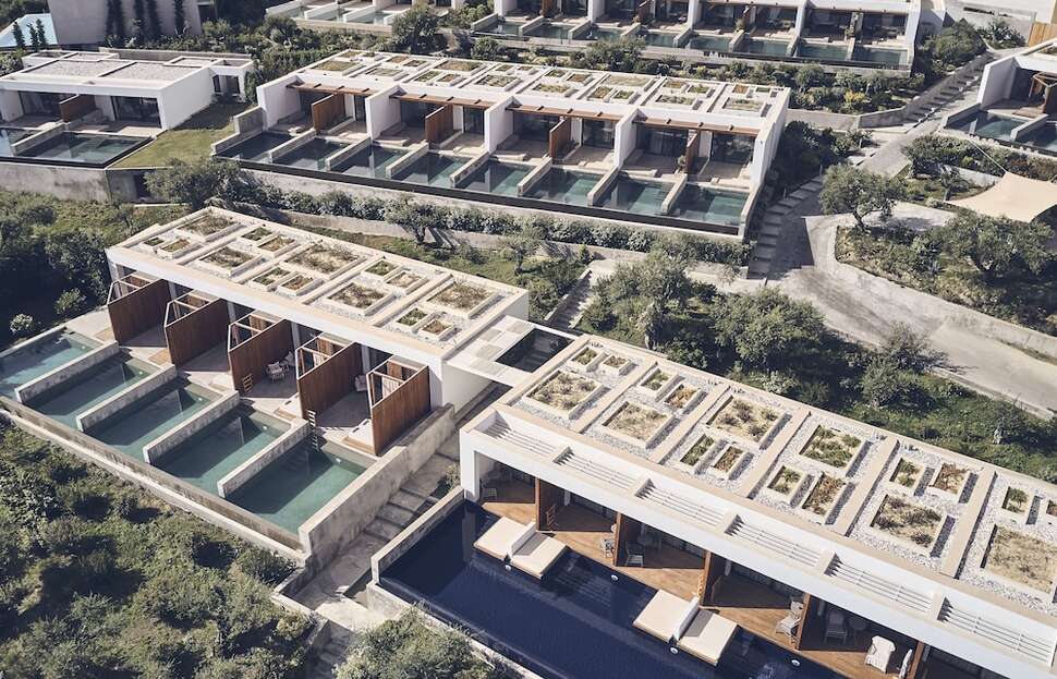 Ein Foto von der Außenansicht des Zante Maris Suites