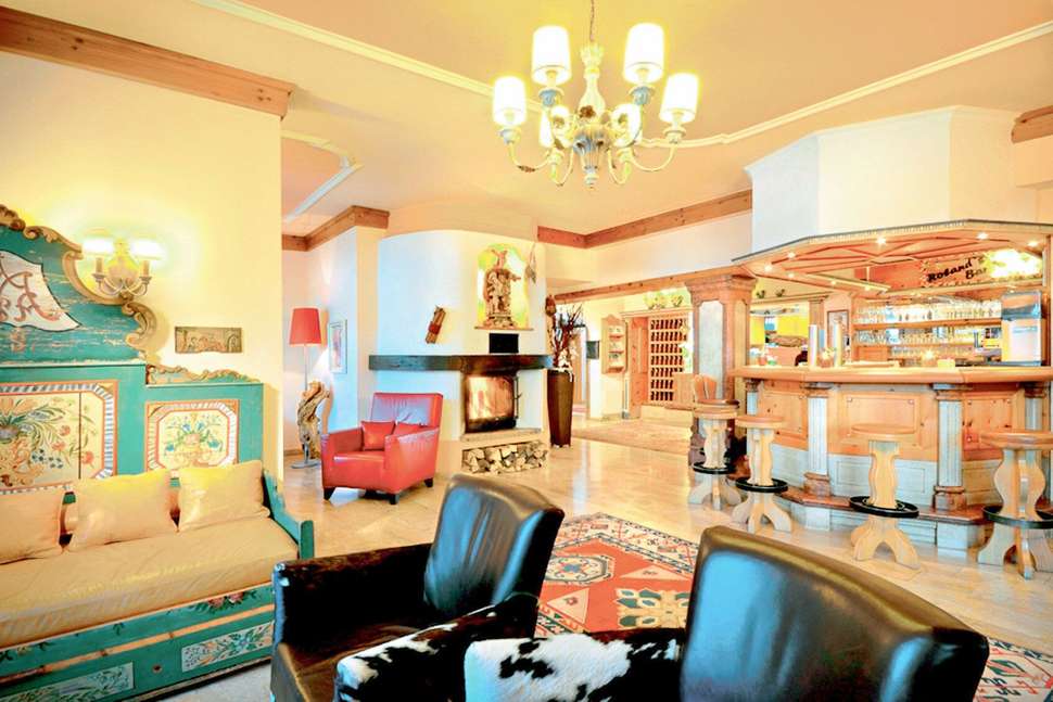 Een foto van het interieur van Hotel Zur Dorfschmiede