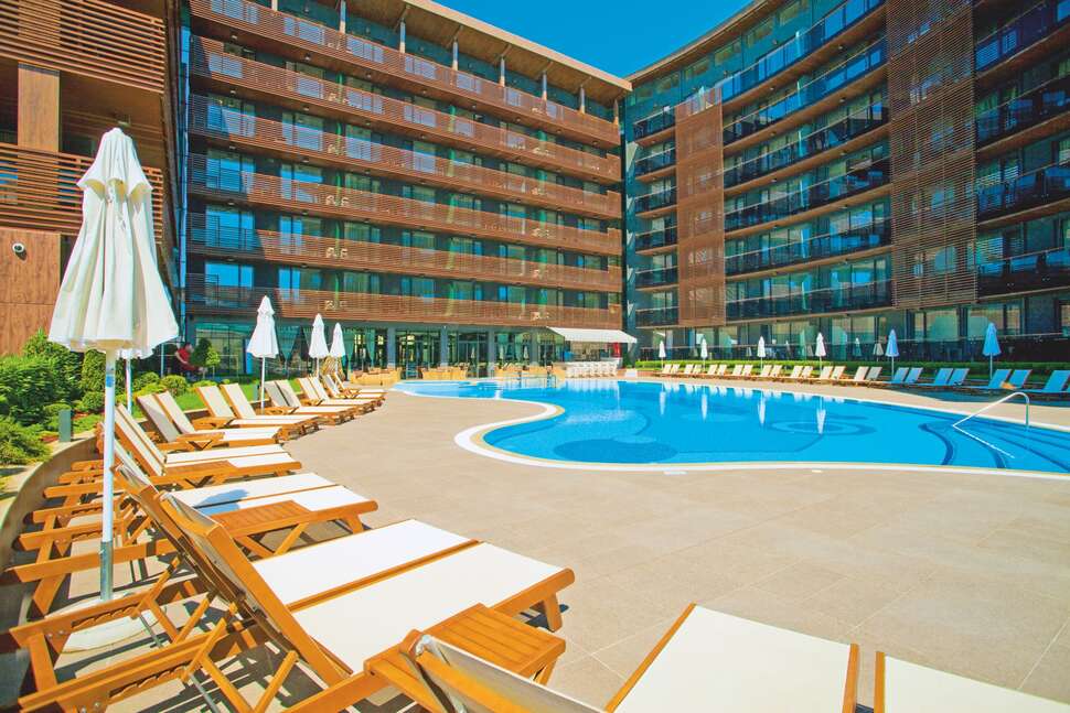 Een foto van een overzicht van Galeon Residence Spa