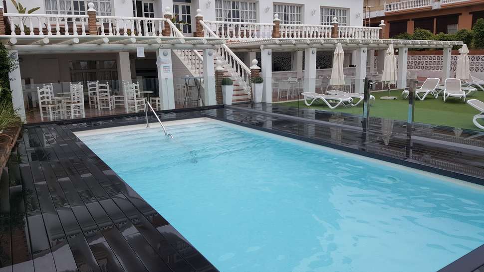 Ein Foto vom Pool im Hotel Santa Rosa