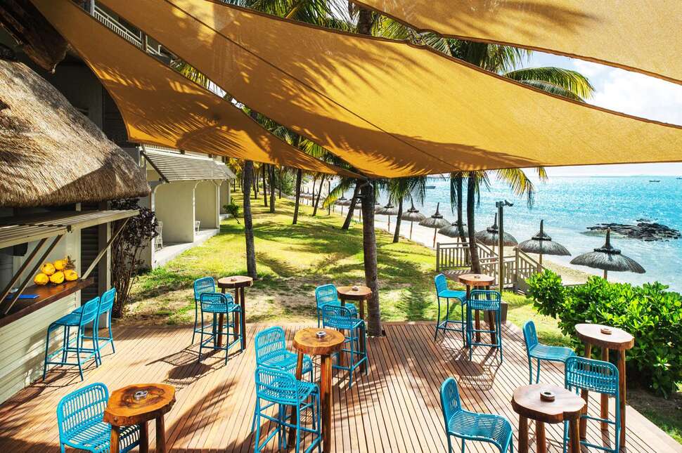 Een foto van het terras bij Solana Beach