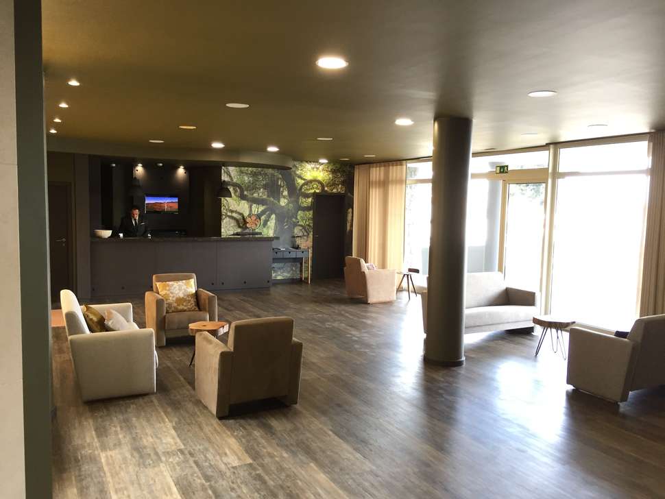 Een foto van het interieur van Hotel Euromoniz