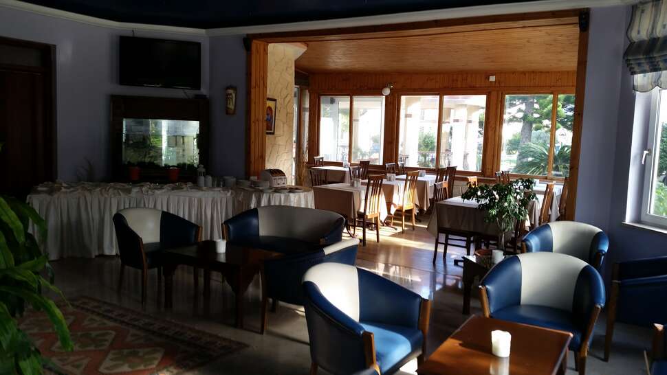 Een foto van het interieur van Mountain View Hotel