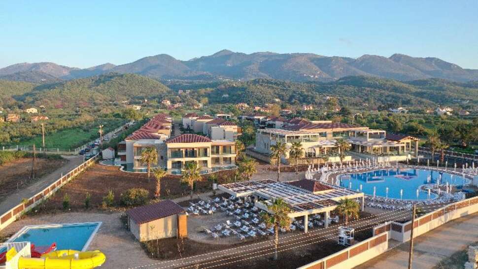 Een foto van het interieur van Almyros Beach Hotel