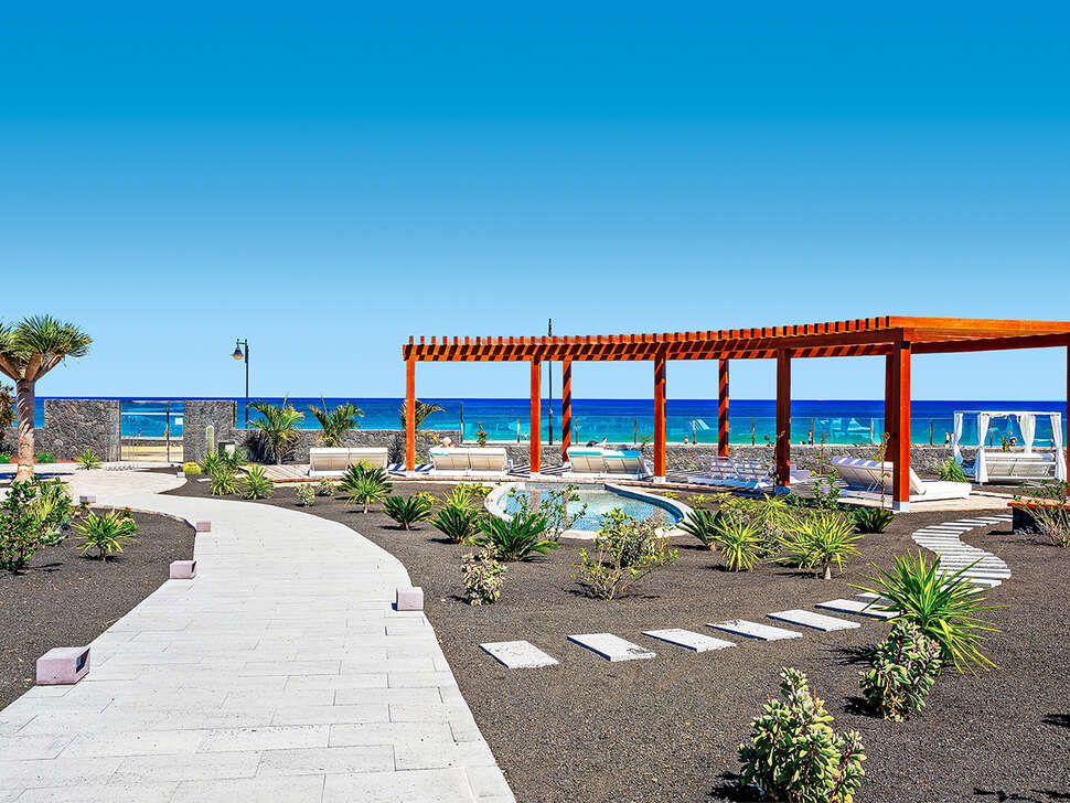 Een foto van het terras bij Lava Beach