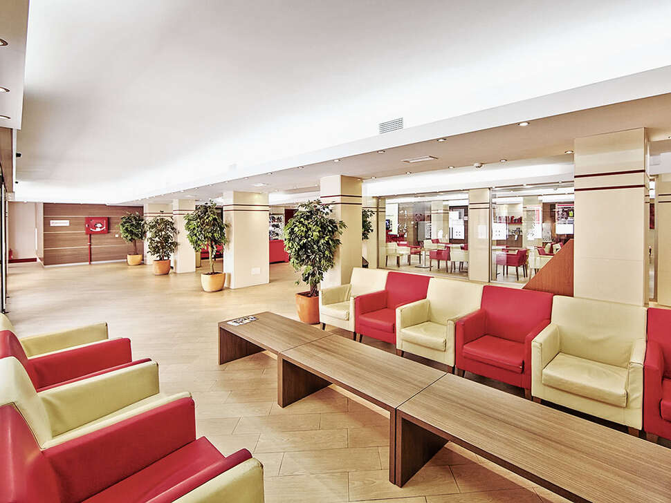 Een foto van het interieur van Hotel Caribbean Bay
