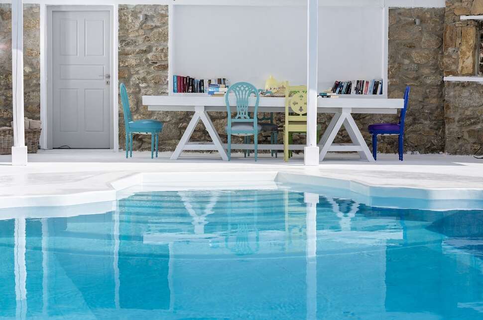 Een foto van het zwembad bij Pietra e Mare - Mykonos Moments Hotel