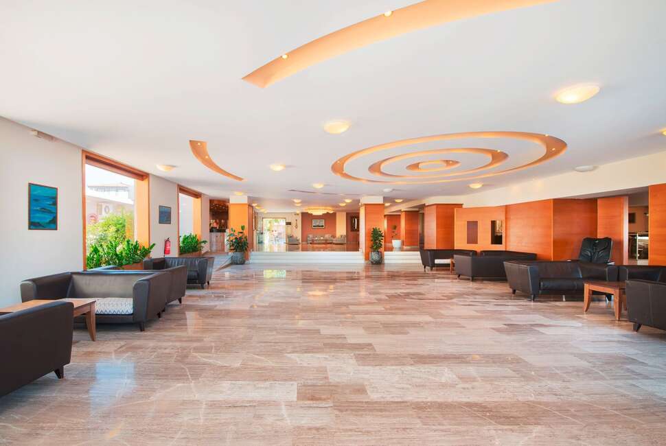 Een foto van het interieur van Hotel Marilena