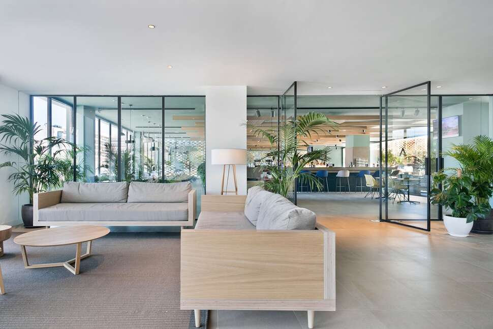 Een foto van het interieur van Aqua Hotel Silhouette & Spa