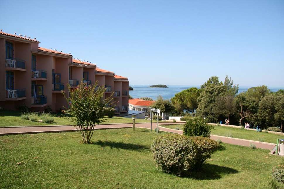 Ein Foto von der Außenansicht des Maistra All Inclusive Resort Funtana
