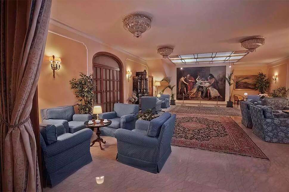 Een foto van het interieur van Hotel Napoleon Rome