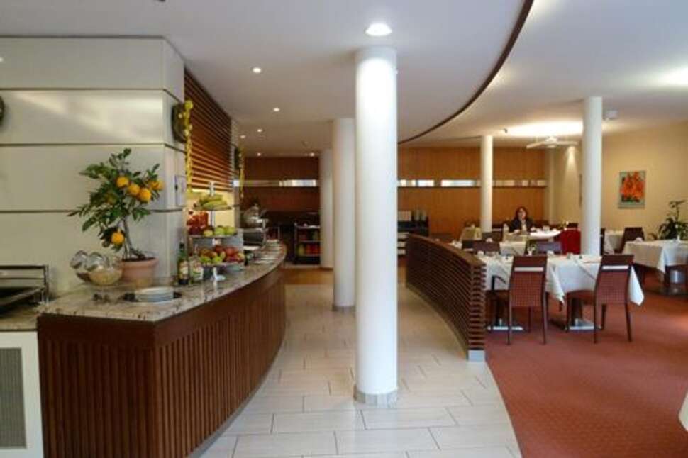 Een foto van het interieur van Flandrischer Hof Hotel