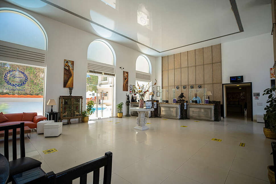 Een foto van het interieur van Elysees Dream Beach Hotel