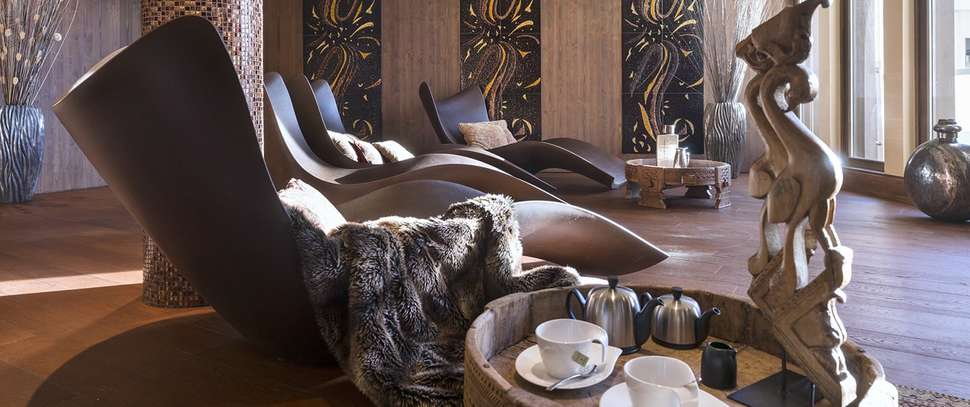 Een foto van het interieur van Le Hameau Du Kashmir