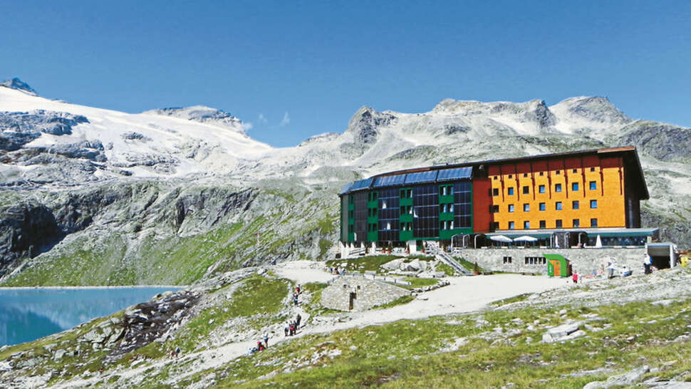 Ein Foto von einer Übersicht des Berghotel Rudolfshutte