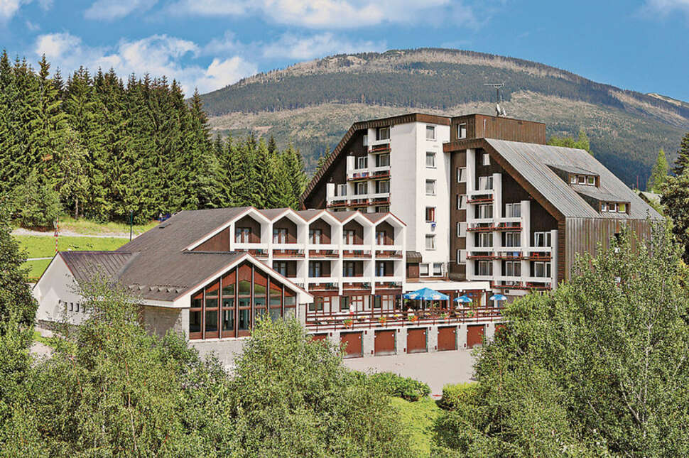 Een foto van een overzicht van Hotel Astra