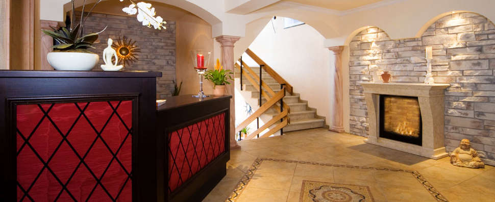 Een foto van het interieur van Hotel Der Wieshof