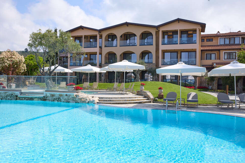 Een foto van het zwembad bij Anthemus Sea Beach Hotel & Spa