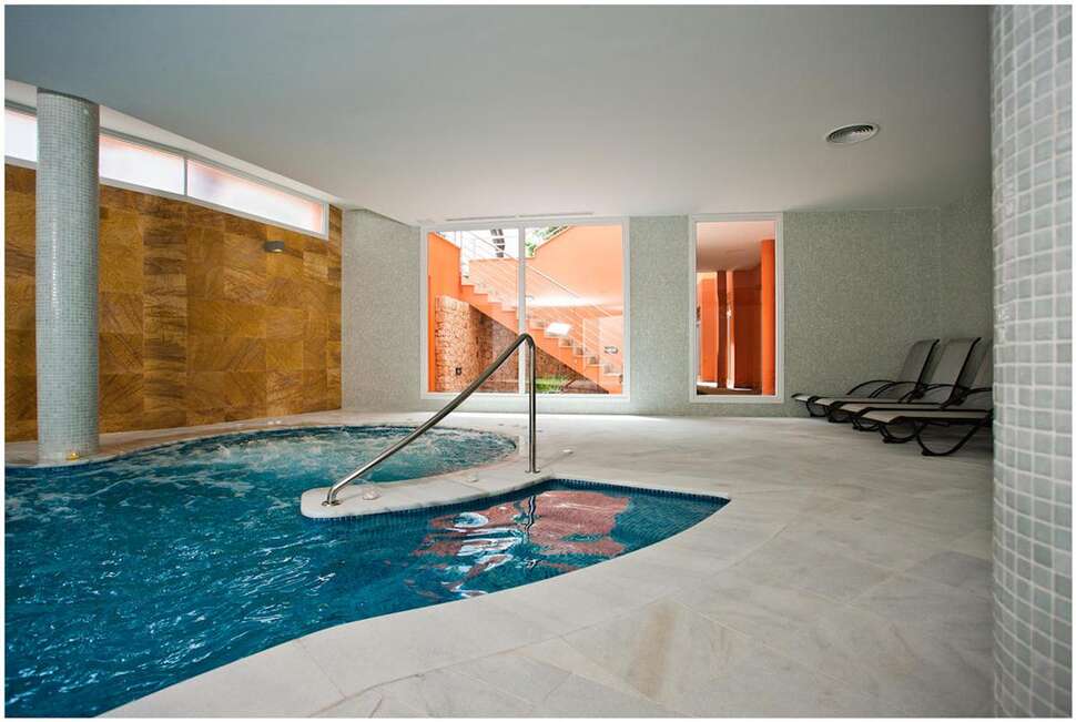 Ein Foto vom Pool im Hotel Spa Sagitario Playa
