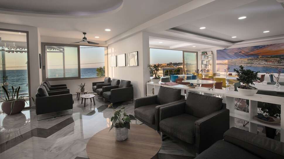 Een foto van het interieur van Hotel Archipelagos